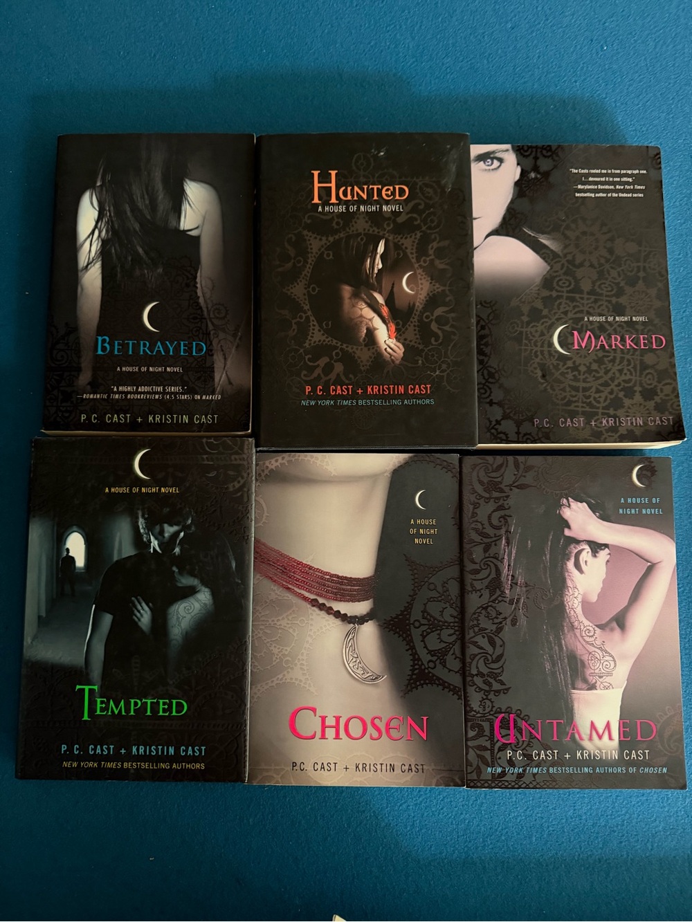 P.C.& Kristin Cast set of 6 books